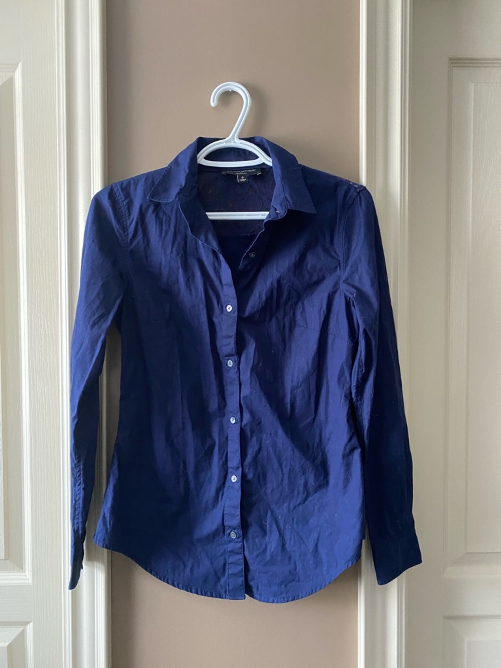 Banana Republic Dark Navy Slim-Fit Dress Shirt